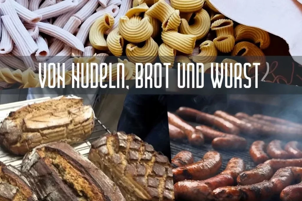EUROPA BOX FÜR UNTERSTÜTZUNG selbstgemachte koestlichkeiten brot nudeln und wurst aus dem muhlviertel